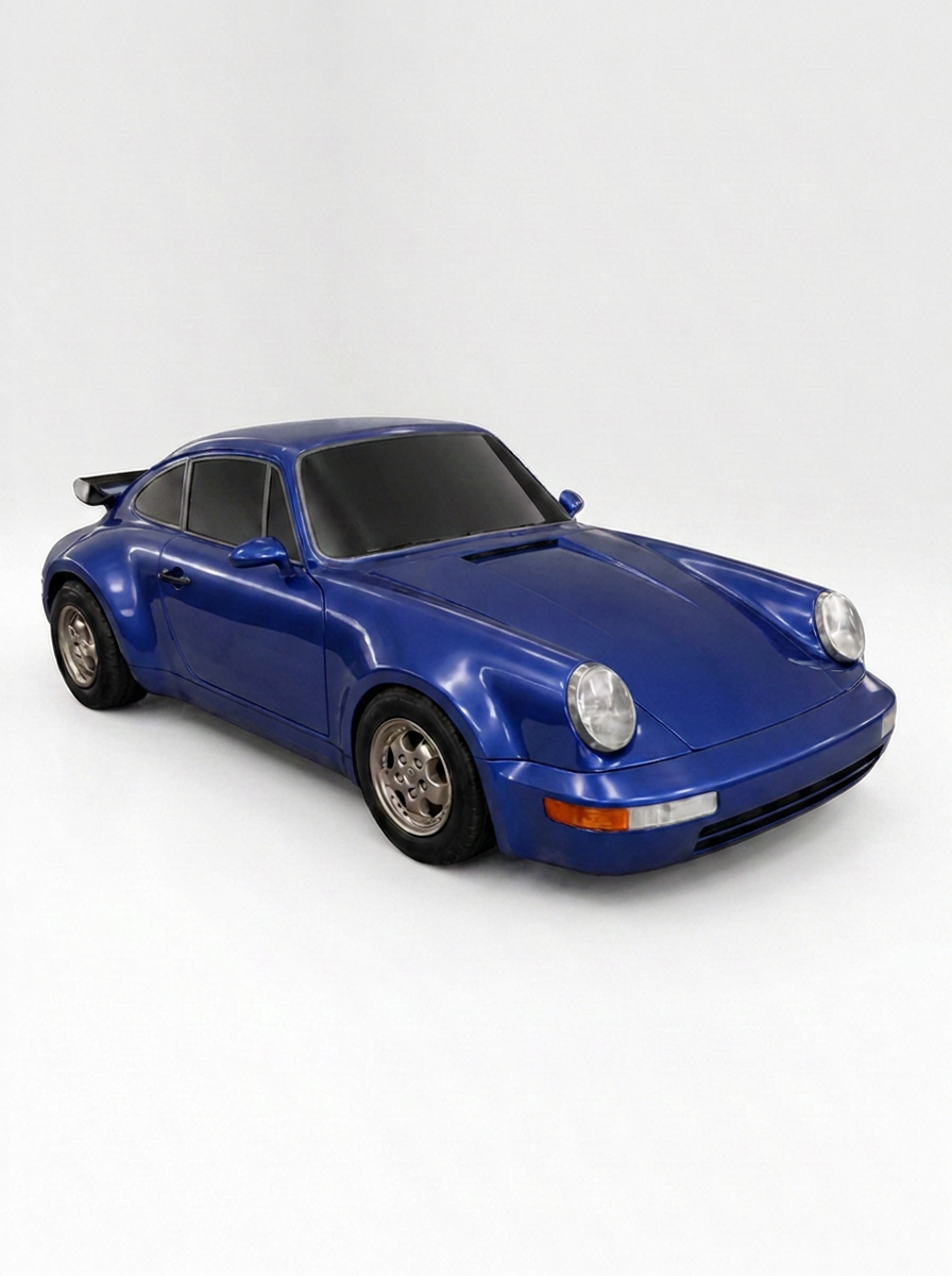 Classic mini car in Blue